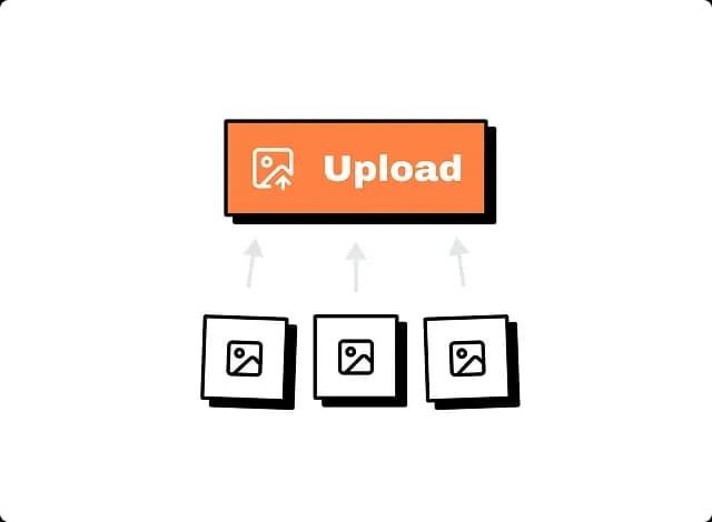 Illustrazione caricamento immagini