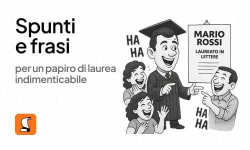spunti frasi papiro laurea copertina